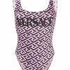 Versace maillot de bain à imprimé géométrique