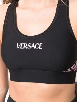 Remise En Ligne Versace Brassière de sport à imprimé La Greca brassières de sport femme 11 Versace brassière de sport à imprimé La Greca