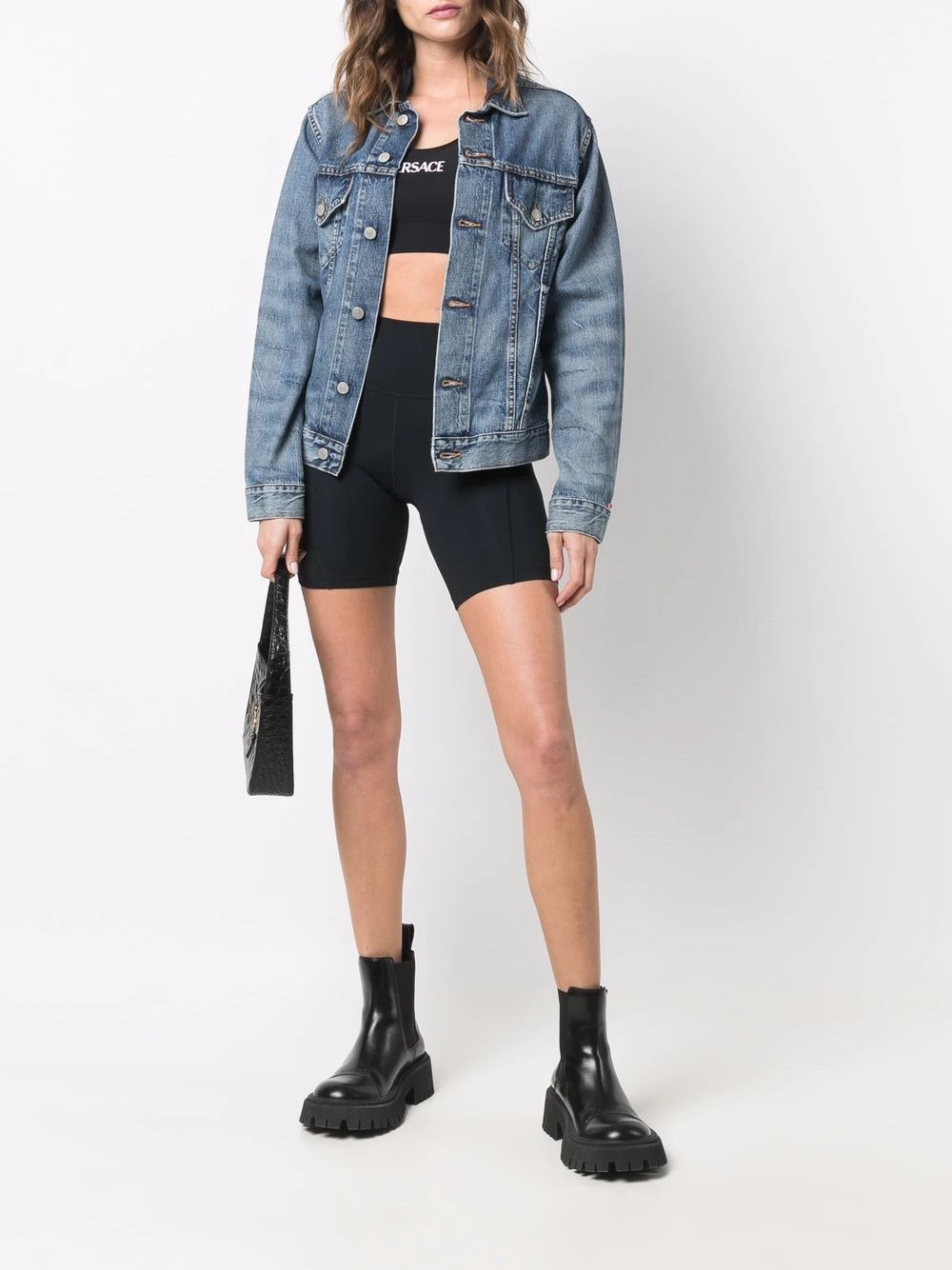 Remise En Ligne Versace Brassière de sport à imprimé La Greca brassières de sport femme 4 Versace brassière de sport à imprimé La Greca