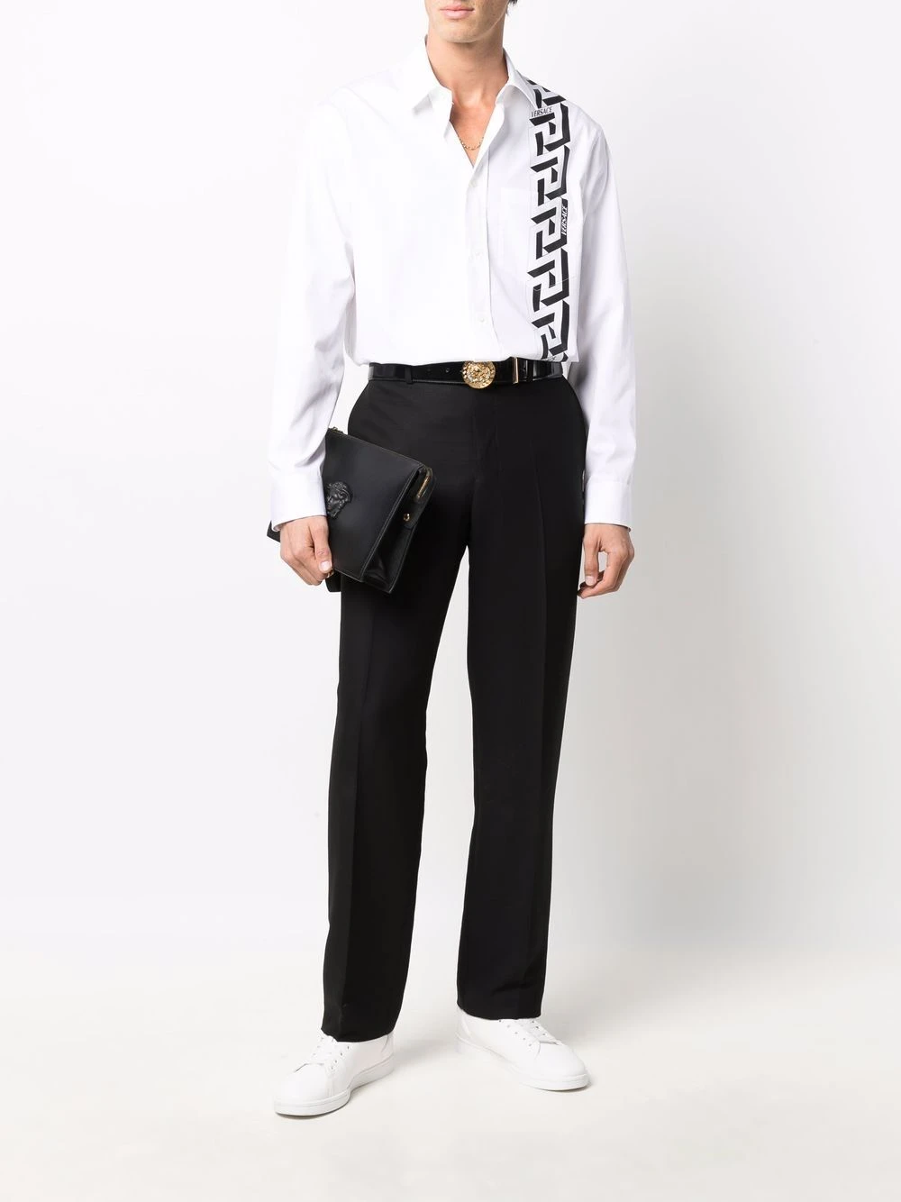 Versace Prix Abordable T shirt à imprimé Greca chemises homme 4 Versace t-shirt à imprimé Greca