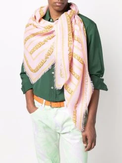 Versace écharpe à imprimé chaine