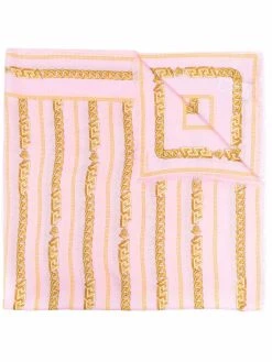 Versace écharpe à imprimé chaine