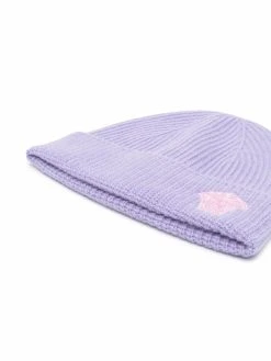 Versace bonnet nervuré à logo Medusa