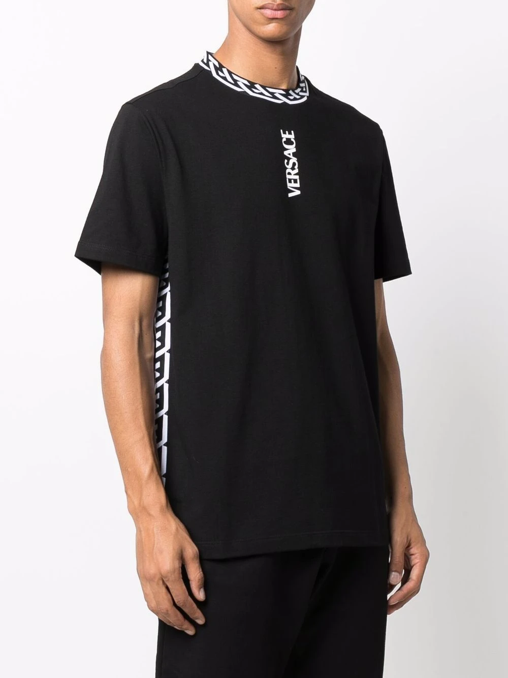 Versace Qualité Garantie T shirt à détails imprimés La Greca t-shirts homme 5 Versace t-shirt à détails imprimés La Greca