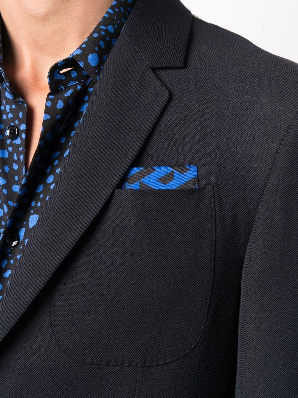 Versace Blazer La Greca à simple boutonnage Remise En Ligne blazers homme 7 Versace blazer La Greca à simple boutonnage