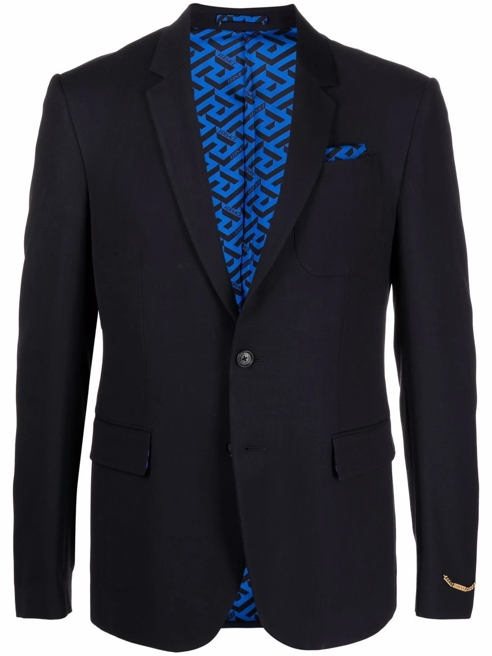 Versace Blazer La Greca à simple boutonnage Remise En Ligne blazers homme 3 Versace blazer La Greca à simple boutonnage