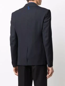 Versace Blazer La Greca à simple boutonnage Remise En Ligne blazers homme 10 Versace blazer La Greca à simple boutonnage