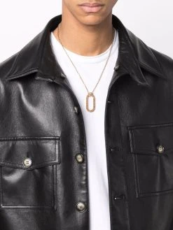 Versace collier à pendentif ovale