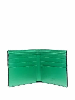 Versace portefeuille pliant à imprimé La Greca