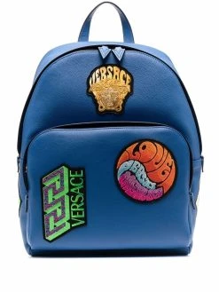 Versace sac à dos La Medusa en cuir