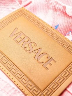 Versace jean droit à patch logo