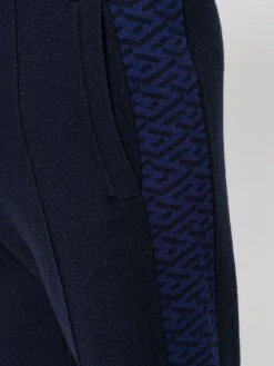 Versace pantalon de jogging à bandes La Greca
