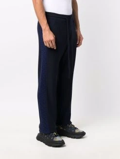 Versace pantalon de jogging à bandes La Greca