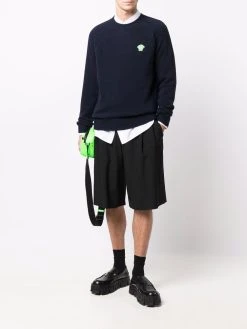 Versace pull à broderies Medusa Head