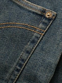 Versace jean droit à taille mi-haute