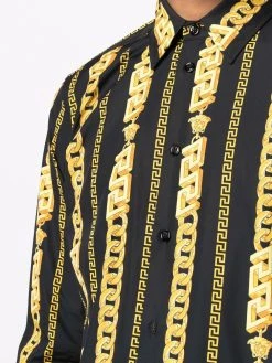 Versace chemise à imprimé Barocco