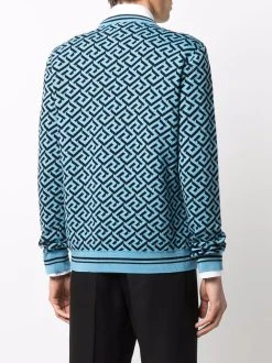 Assurance De l’Authenticité Versace Pull Greca en maille intarsia pulls homme 10 Versace pull Greca en maille intarsia