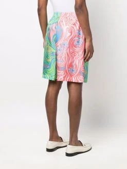 Versace short bicolore à imprimé Medusa Music