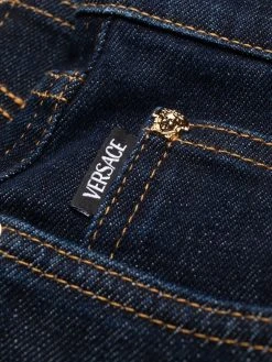 Versace jean slim à taille mi-haute