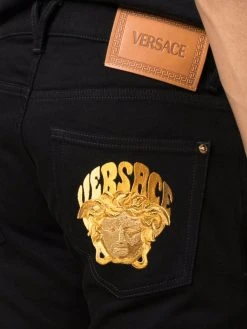 Versace Jean droit à motif Medusa brodé excellente qualité jeans regular & jeans droits homme 13 Versace jean droit à motif Medusa brodé