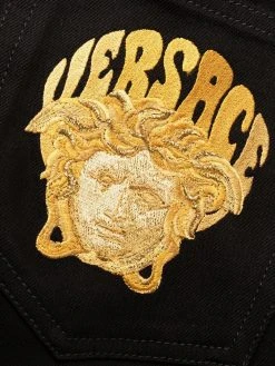 Versace Jean droit à motif Medusa brodé excellente qualité jeans regular & jeans droits homme 15 Versace jean droit à motif Medusa brodé