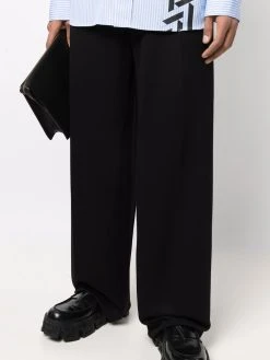 Versace pantalon de costume à coupe ample