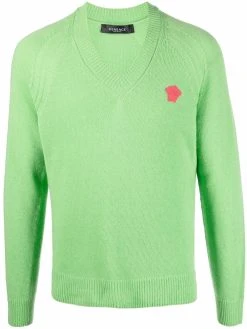 Versace pull en maille Ă motif Medusa