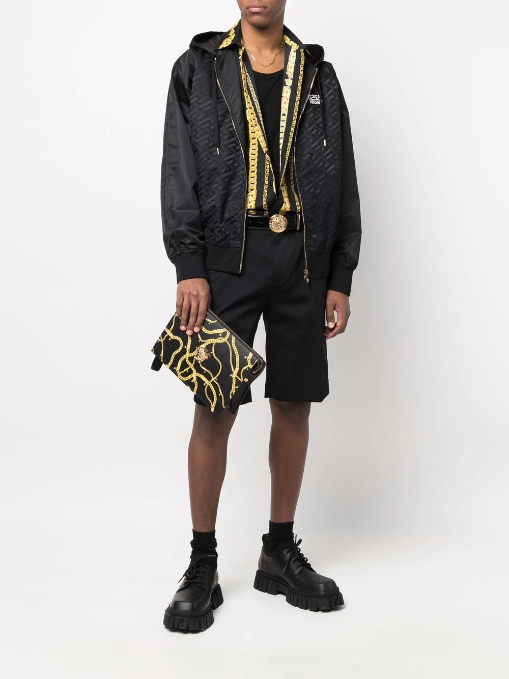 Versace Veste à imprimé Greca Prix Raisonnable vestes à capuche homme 4 Versace veste à imprimé Greca