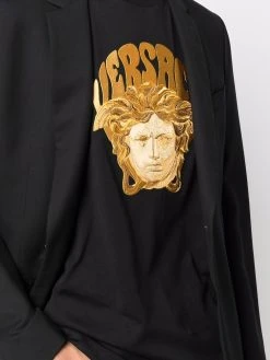 Versace t-shirt à motif Medusa brodé