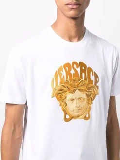 Versace Soldes En Ligne T shirt à motif Medusa brodé t-shirts homme 11 Versace t-shirt à motif Medusa brodé
