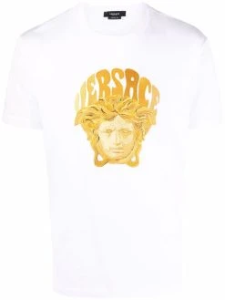 Versace t-shirt à motif Medusa brodé