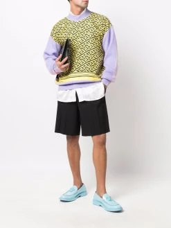 Versace pull à imprimé Greca