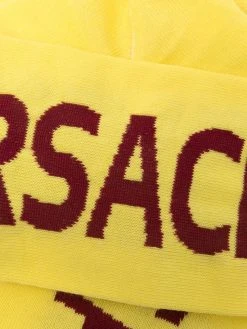 Versace chaussettes à logo contrastant
