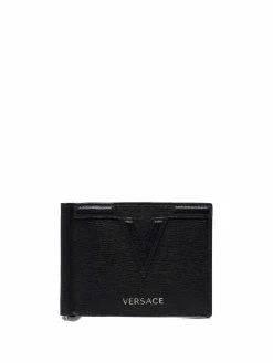 Versace portefeuille à plaque logo