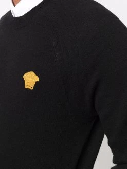 Versace pull à patch logo