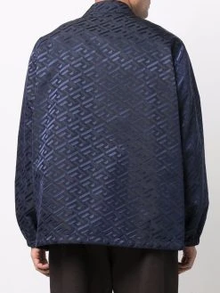 Versace surchemise à imprimé Greca