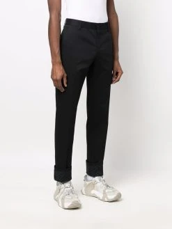 Versace pantalon chino à imprimé La Greca