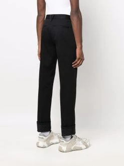 Versace pantalon chino à imprimé La Greca