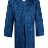 Versace robe de chambre en soie à logo