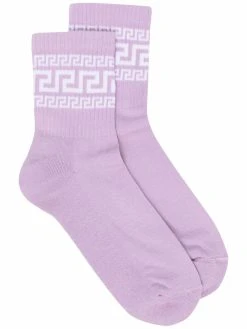 Versace chaussettes Greca nervurées