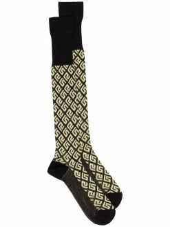 Versace chaussettes à motif Greca
