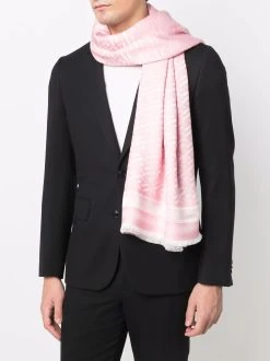 Versace écharpe imprimée Greca à bords francs