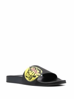 Versace claquettes à logo imprimé