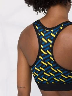 Versace brassière de sport à logo imprimé