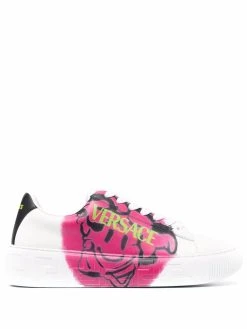 Versace baskets à logo imprimé