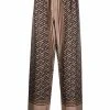 Versace pantalon droit à imprimé géométrique
