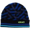 Versace bonnet colour block en laine