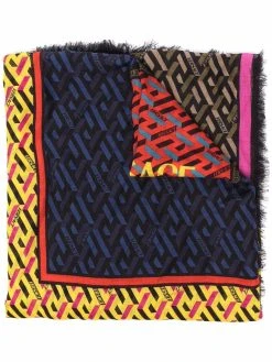 Versace écharpe à imprimé monogrammé