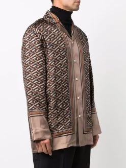 Versace chemise La Greca en soie