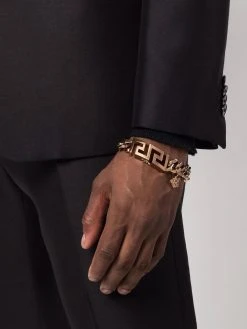 Versace bracelet La Greca à détail en chaîne